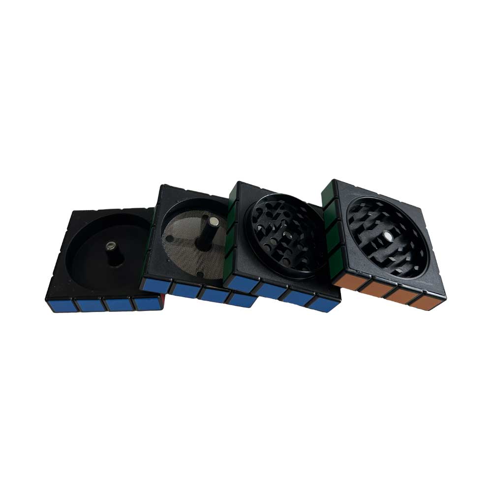 Aluminium Magic Square Grinder 4 parts